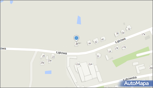 Czersk, Łąkowa, 46, mapa Czersk