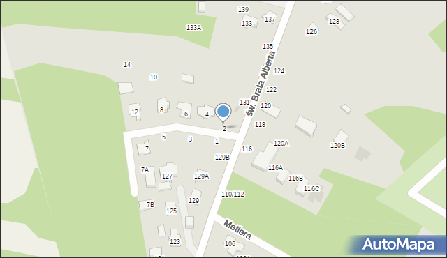 Częstochowa, Lawendowa, 2, mapa Częstochowy