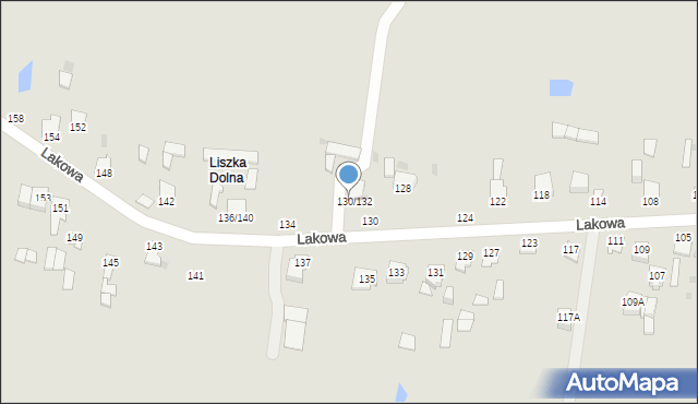 Częstochowa, Lakowa, 132, mapa Częstochowy