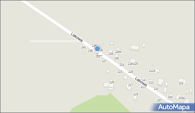 Częstochowa, Lakowa, 231, mapa Częstochowy