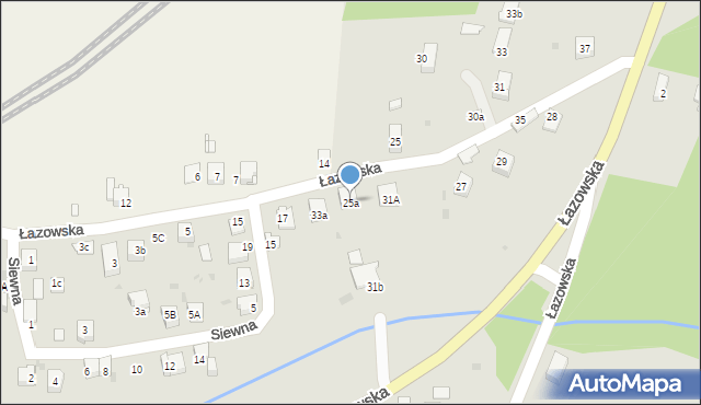 Dąbrowa Górnicza, Łazowska, 25a, mapa Dąbrowa Górnicza