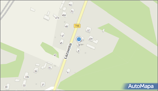 Dąbrowa Górnicza, Łazowska, 8, mapa Dąbrowa Górnicza