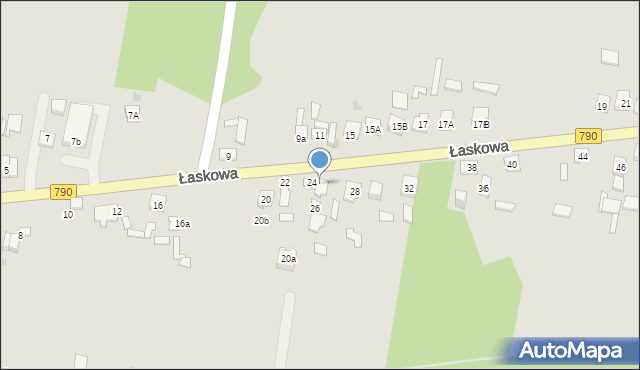 Dąbrowa Górnicza, Łaskowa, 26A, mapa Dąbrowa Górnicza