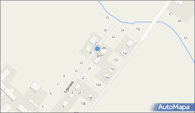 Daszewice, Łąkowa, 16, mapa Daszewice