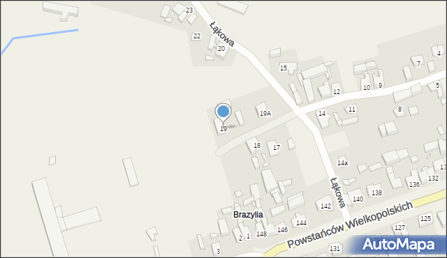 Drawsko, Łąkowa, 19, mapa Drawsko