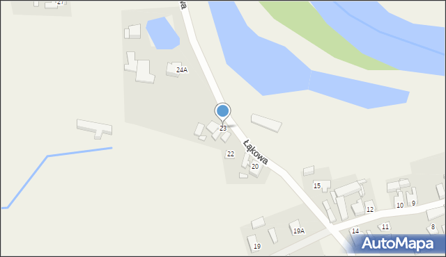 Drawsko, Łąkowa, 23, mapa Drawsko