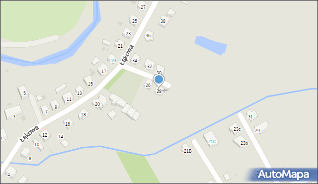 Drawsko Pomorskie, Łąkowa, 28, mapa Drawsko Pomorskie