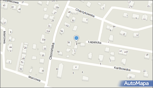 Gdańsk, Łapalicka, 8, mapa Gdańska