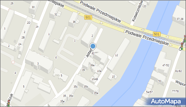 Gdańsk, Lastadia, 41, mapa Gdańska