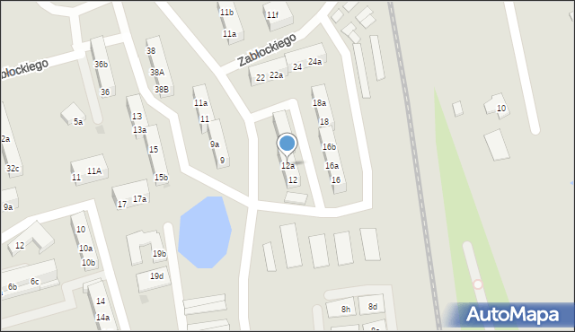 Gniezno, Laubitza Antoniego, bp., 12a, mapa Gniezna