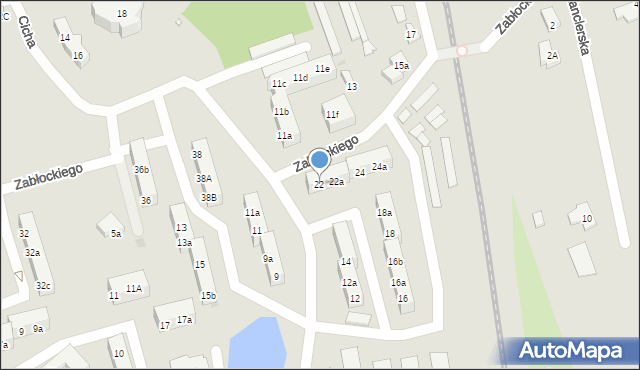 Gniezno, Laubitza Antoniego, bp., 22, mapa Gniezna