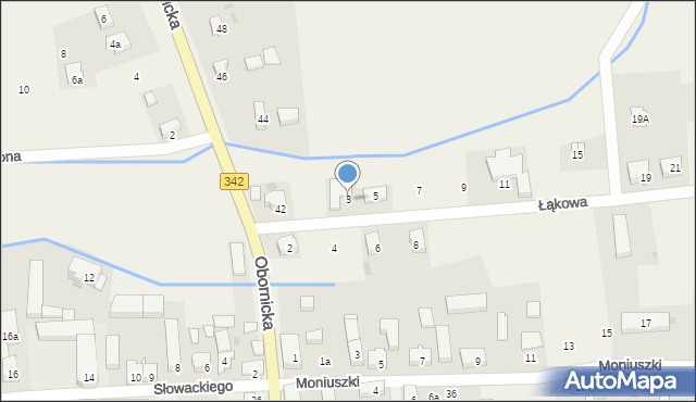 Golędzinów, Łąkowa, 3, mapa Golędzinów