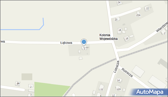 Goleszów, Łąkowa, 1, mapa Goleszów