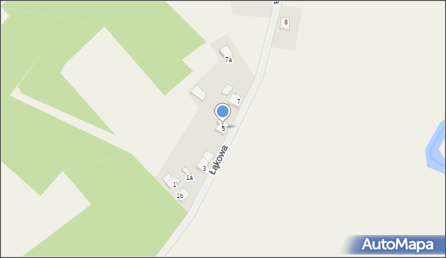 Goręczyno, Łąkowa, 5, mapa Goręczyno