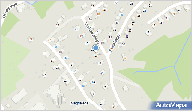 Gorlice, Laskowskiego Konstantego, 13, mapa Gorlic