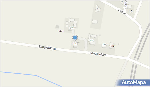 Goszcza, Langiewicza Mariana, gen., 152, mapa Goszcza