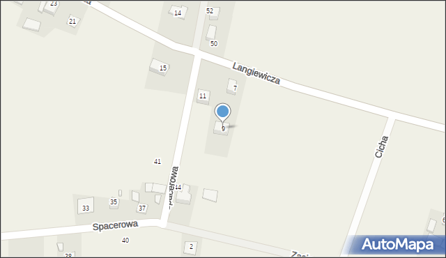 Goszcza, Langiewicza Mariana, gen., 9, mapa Goszcza