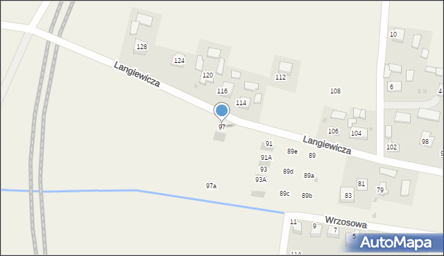 Goszcza, Langiewicza Mariana, gen., 97, mapa Goszcza