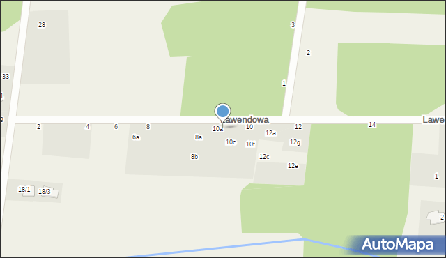 Grabówka, Lawendowa, 10b, mapa Grabówka