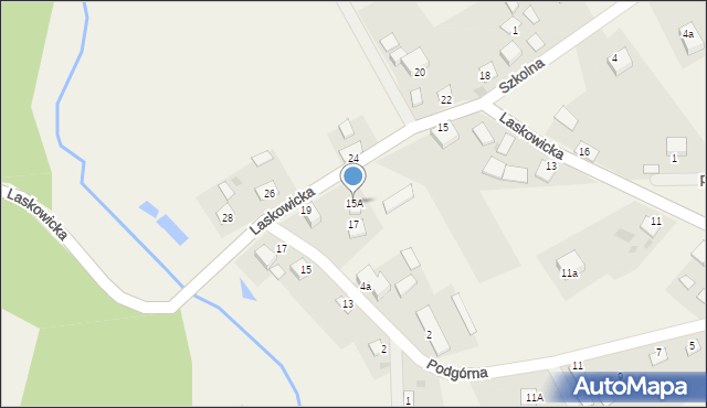 Gródek, Laskowicka, 15A, mapa Gródek