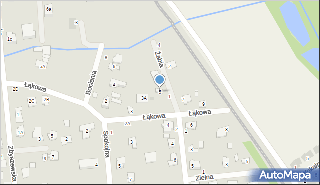 Grójec, Łąkowa, 5, mapa Grójec