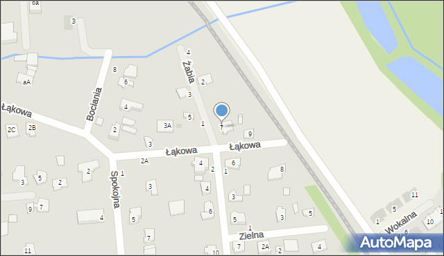 Grójec, Łąkowa, 7, mapa Grójec