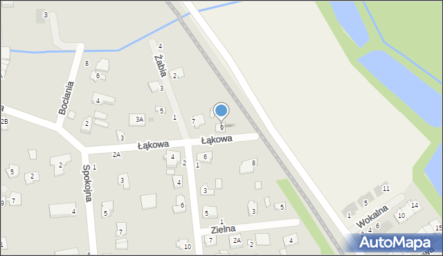 Grójec, Łąkowa, 9, mapa Grójec