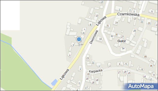 Gulcz, Łąkowa, 2, mapa Gulcz