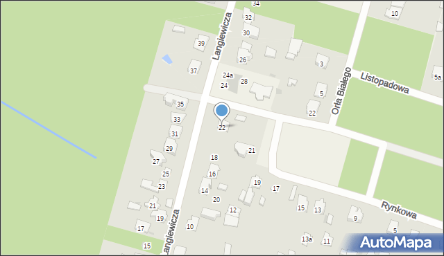 Izabelin C, Langiewicza Mariana, gen., 22, mapa Izabelin C