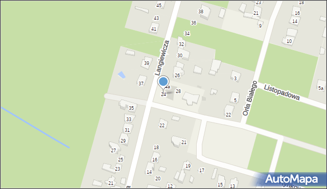 Izabelin C, Langiewicza Mariana, gen., 24, mapa Izabelin C