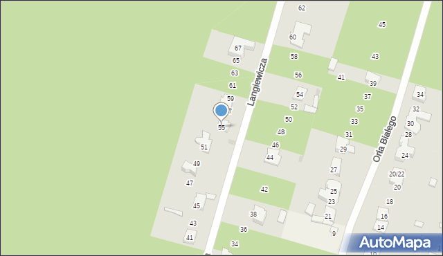 Izabelin C, Langiewicza Mariana, gen., 55, mapa Izabelin C