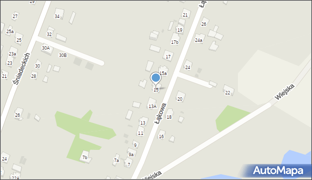 Janowiec Wielkopolski, Łąkowa, 15, mapa Janowiec Wielkopolski