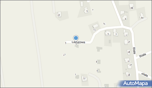 Jawiszowice, Lazurowa, 3, mapa Jawiszowice