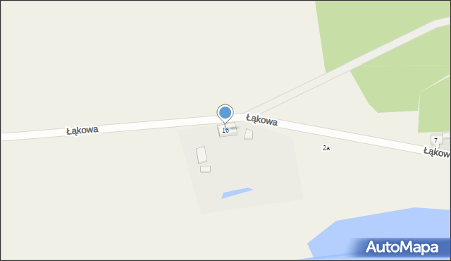 Jeżewo, Łąkowa, 16, mapa Jeżewo