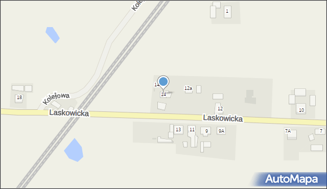 Jeżewo, Laskowicka, 14, mapa Jeżewo