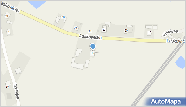 Jeżewo, Laskowicka, 17, mapa Jeżewo