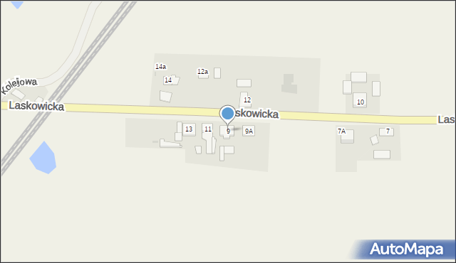 Jeżewo, Laskowicka, 9, mapa Jeżewo