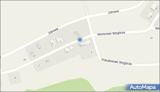 Juszkowo, Lazurowe Wzgórza, 3, mapa Juszkowo