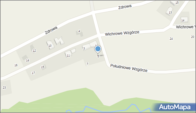 Juszkowo, Lazurowe Wzgórza, 5, mapa Juszkowo