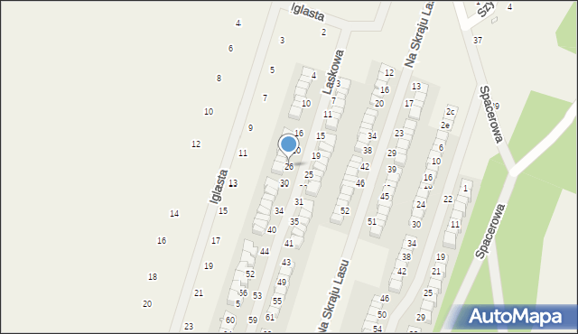 Kamionki, Laskowa, 26, mapa Kamionki