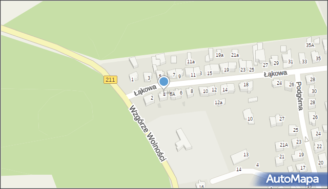 Kartuzy, Łąkowa, 4, mapa Kartuzy