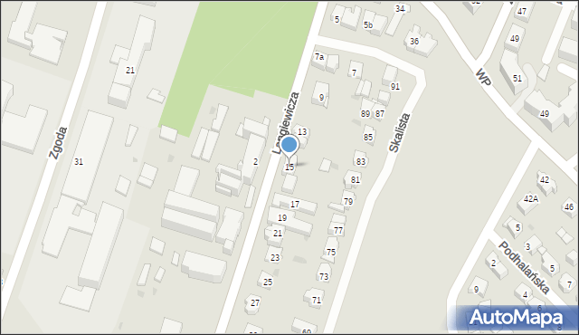 Kielce, Langiewicza Mariana, gen., 15, mapa Kielc