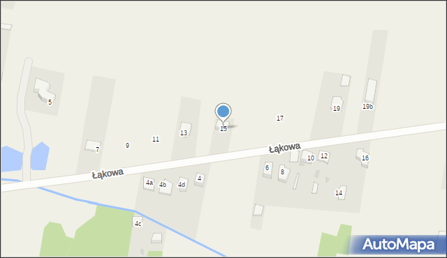 Kłomnice, Łąkowa, 15, mapa Kłomnice