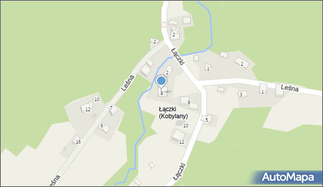 Kobylany, Łączki, 4, mapa Kobylany