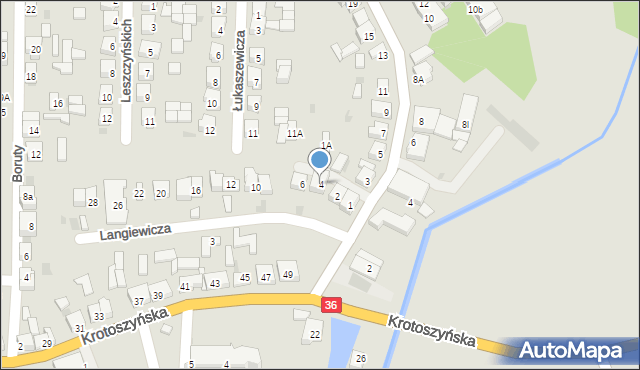 Kobylin, Langiewicza Mariana, gen., 4, mapa Kobylin