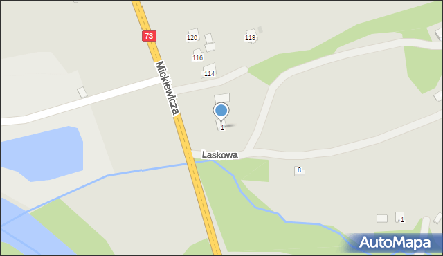 Kołaczyce, Laskowa, 1, mapa Kołaczyce