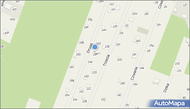 Komornica, Łąkowa, 24F, mapa Komornica