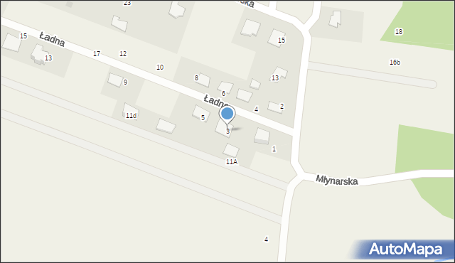 Konarzyce, Ładna, 3, mapa Konarzyce