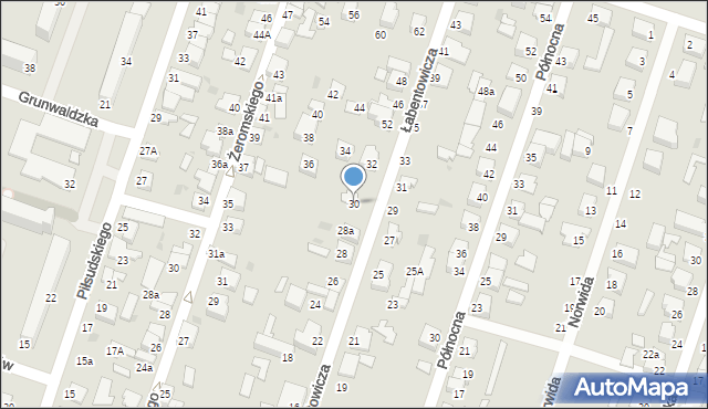 Konstantynów Łódzki, Łabentowicza Zygmunta, ks., 30, mapa Konstantynów Łódzki