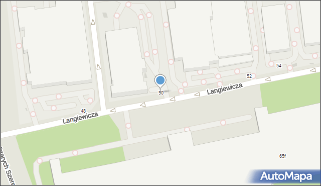 Konstantynów Łódzki, Langiewicza Mariana, gen., 50, mapa Konstantynów Łódzki